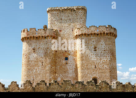 Turégano,Château Castillo de Turégano. dans la province de segovia, Castilla Leon, centre de l'Espagne. Banque D'Images