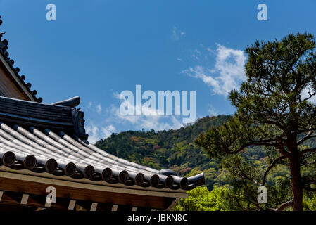 Détails de toiture Karamon gate château de Nijō. Banque D'Images