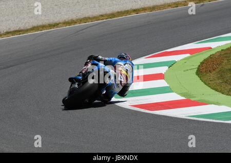 Mugello - Italie, 2 juin : Marc VDS Honda rider Australien Jack Miller au cours de 2017 GP d'Oakley MotoGP au circuit du Mugello en Italie le 2 juin 2017 Banque D'Images