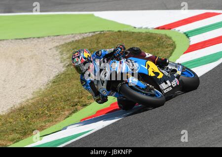 Mugello - Italie, 2 juin : Marc VDS Honda rider Australien Jack Miller au cours de 2017 GP d'Oakley MotoGP au circuit du Mugello en Italie le 2 juin 2017 Banque D'Images