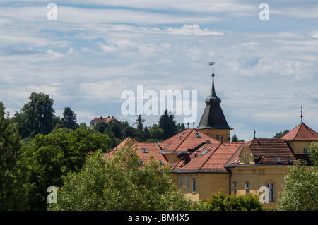 Vue sur la vieille ville de Graz Banque D'Images