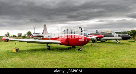 RAF Jet Provest au Musée de l'aviation de Solway Banque D'Images