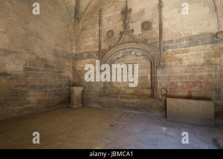 Intérieur de la Chapelle Saint Honorat dans Les Alyscamps, Arles, France Banque D'Images