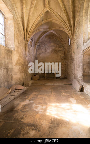 Intérieur de la Chapelle Saint Honorat dans Les Alyscamps, Arles, France Banque D'Images