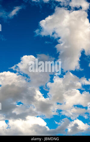 Cumulus fractus Ccouds avec ciel bleu, nuages de beau temps Banque D'Images