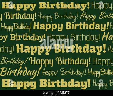 Joyeux anniversaire - ensemble de textes d'anniversaire différents Illustration de Vecteur