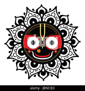 Jagannath. Dieu indien de l'Univers. Gisèle seigneur. Banque D'Images