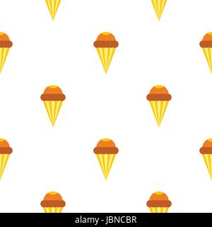 Ice cream cone seamless background pattern dans télévision répéter style vector illustration Illustration de Vecteur