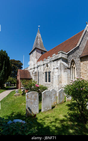 L'église Holy Trinity, Bosham, un village côtier de Chichester Harbour, côte sud dans le district de Chichester, West Sussex, dans le sud de l'Angleterre, Royaume-Uni Banque D'Images