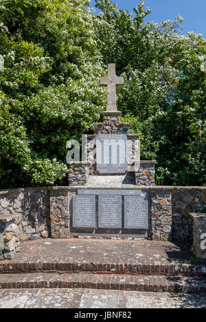 War Memorial à Bosham, un village côtier de Chichester Harbour sur la côte sud dans le district de Chichester, West Sussex, dans le sud de l'Angleterre, Royaume-Uni Banque D'Images