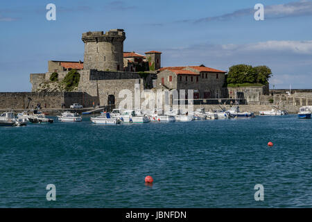 Château de l'AEOV à Ciboure, population de Socoa, dans le pays, la France, Basque-French Banque D'Images