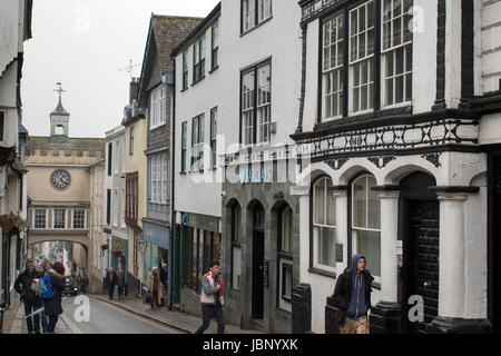 Tour de l'horloge à Totnes, South Devon Banque D'Images