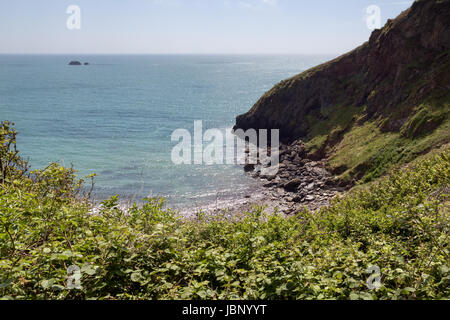 Coleton Fishacre Pudcombe Cove ci-dessous dans le sud du Devon Banque D'Images