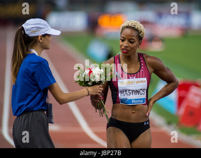 400m femmes, IAAF Diamond League, Rome 2017 Banque D'Images