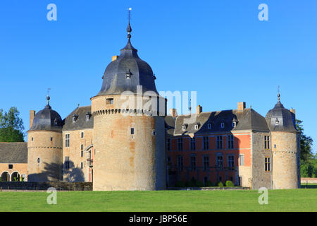 La Renaissance Château de Lavaux-Sainte-Anne (1450) à Lavaux-Sainte-Anne, Belgique Banque D'Images