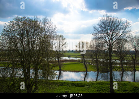 Domaine de l'eau près de castle Loevesteijn aux Pays-Bas Banque D'Images