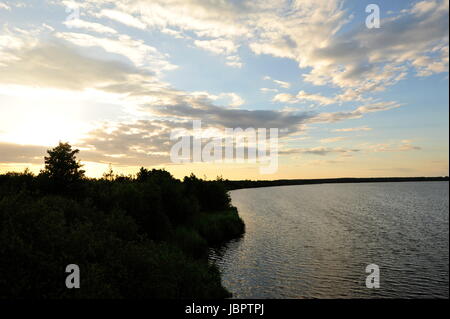 Seascape sur Wilhelmstein, Steinhude Meer,Allemagne. Banque D'Images