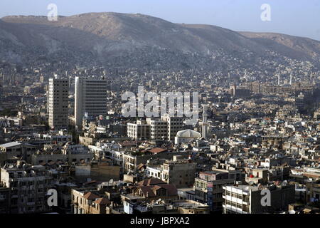 Asien, Naher Osten, Syrie, Damaskus, Sicht über die Hauptstadt der Grossstadt von Damaskus von Syrien. Banque D'Images