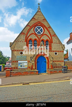 Église méthodiste, Saffron Walden, Essex, Rue du Château Banque D'Images