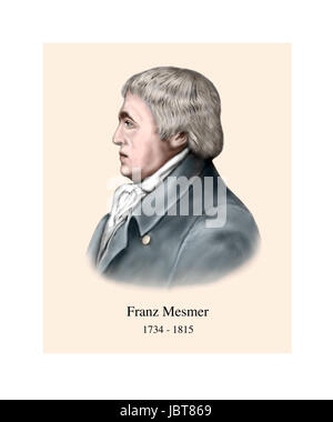 Franz Mesmer, 1734 - 1815, le médecin allemand Banque D'Images