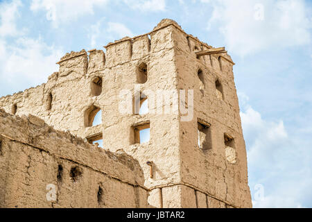 Image de l'architecture d'argile dans Birkat al mud en Oman Banque D'Images