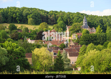 La France, l'Orne (61), Moutiers-au-Perche, le village // France, Orne, Moutiers au Perche, le village Banque D'Images