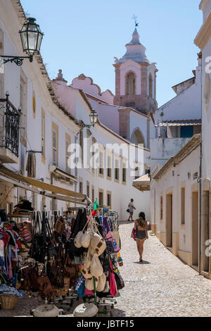 L'Europe, Portugal, Algarve, Lagos, pelican crossing, shopping, personne, , Europa, Fussgaengerzone, foto, Menschen Banque D'Images