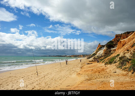 L'Europe, Portugal, Algarve, Falesia, Sandalgarve, la plage, la mer, l'Atlantique, Europa, Strand, Meer, Atlantik Banque D'Images