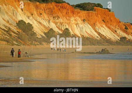 L'Europe, Portugal, Algarve, Falesia, Sandalgarve, la plage, la mer, l'Atlantique, Europa, Strand, Meer, Atlantik Banque D'Images