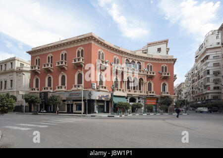 L'ancien Club de risotto, 3 Midan Moustafa Kamel, Le Caire, Egypte Banque D'Images