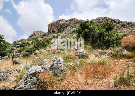 Israël, Montagne de Carmel, Nahal Mearot (Cave Stream) grottes contenant la réserve naturelle utilisée par les hommes préhistoriques pour 150 mille ans dans trois c Banque D'Images