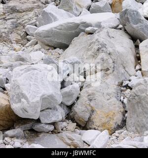 Carrara Marmor Steinbruch - Fosse en pierres de marbre de Carrare 32 Banque D'Images