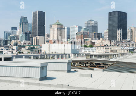 Montréal, Canada - 12 juin 2017 : en été de Quai King Edward Belvedere Banque D'Images