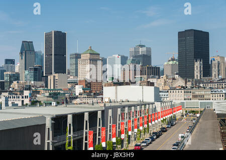 Montréal, Canada - 12 juin 2017 : en été de Quai King Edward Belvedere Banque D'Images