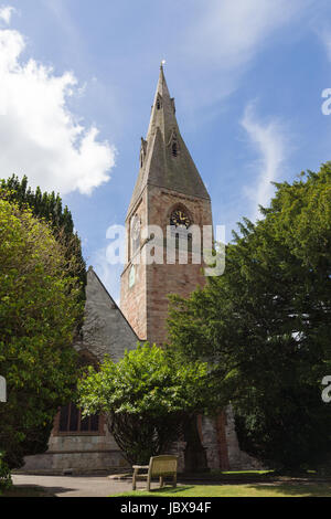 La collégiale et l'église paroissiale de Saint Pierre dans la ville galloise de Ruthin au nord du Pays de Galles en date d'au moins 1254 Banque D'Images