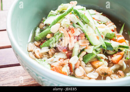 Concombre salade épicée de style thaï, stock photo Banque D'Images