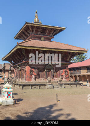Changu Narayan - le plus vieux temple de la vallée de Katmandou, Népal Banque D'Images