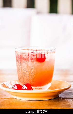 Boisson avec du jus de fruits mélange frais soda Banque D'Images