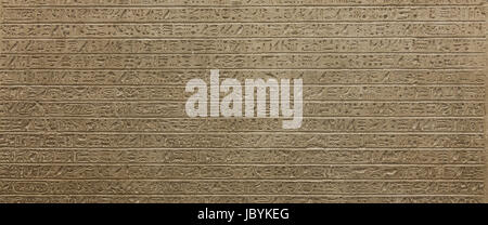 Hiéroglyphe égyptien sur le calcaire, 1500-1200 av. Banque D'Images