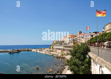 Vue panoramique de Diamante. La Calabre. L'Italie. Banque D'Images