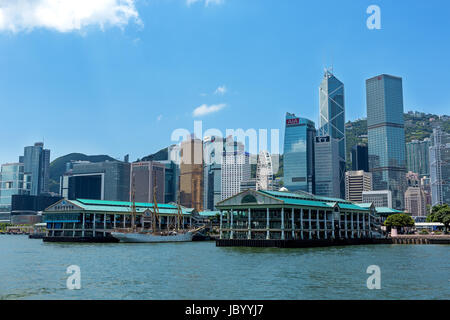 Hong Kong Central ferry pier Banque D'Images