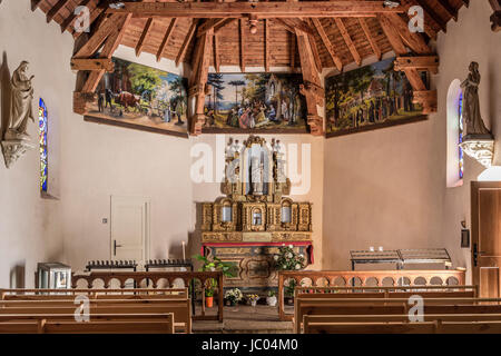 La France, l'Allier (43), Aurec-sur-Loire, chapelle Notre-Dame de la Faye // France, Haute Loire, Aurec sur Loire, Notre Dame de la Faye chapelle Banque D'Images