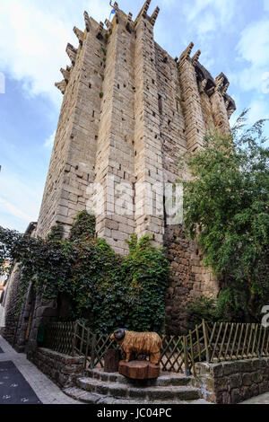 La France, l'Allier (43), Saugues, la Tour dite des Anglais // France, Haute Loire, Saugues, la Tour de l'Anglais Banque D'Images