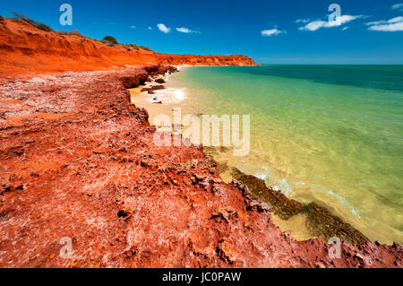 Cape Peron dans François Peron National Park est la plus occidentale de l'Australie en mailand. Banque D'Images