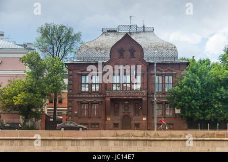 Ambassade de France à Moscou à l'été Banque D'Images