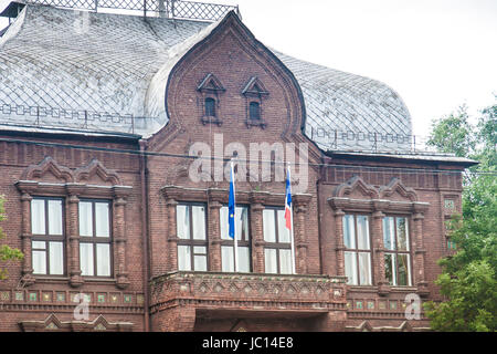 Ambassade de France à Moscou à l'été Banque D'Images