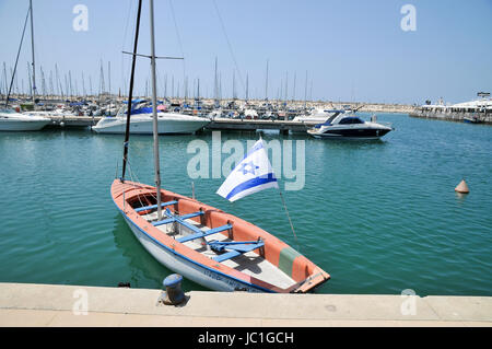 Ashkelon Marina et yacht club, Ashkelon, Israël, Banque D'Images