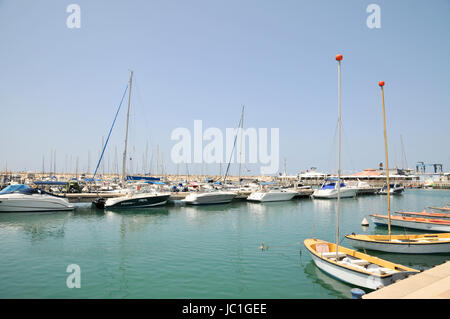 Ashkelon Marina et yacht club, Ashkelon, Israël, Banque D'Images