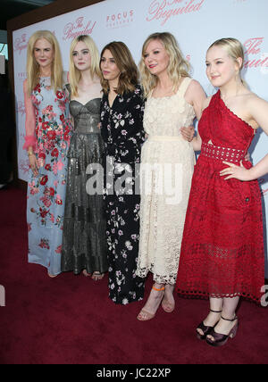 Los Angeles, Californie, USA. 12 Juin, 2017. Nicole Kidman, Elle Fanning, Sofia Coppola, Kirsten Dunst et Emma Howard. ''Trompé''' Los Angeles Premiere tenue au Directors Guild of America. Crédit photo : F. Sadou/AdMedia Crédit Crédit : F. : ZUMA Press, Inc./Alamy Live News Banque D'Images