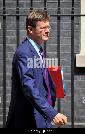 Londres, Royaume-Uni. 13 Juin, 2017. Greg Clark, député, secrétaire d'État pour les affaires, l'énergie et de stratégie industrielle, feuilles numéro 10 Downing Street après avoir assisté à une réunion du Cabinet du Premier Ministre avant la réunion mai Theresa Parti unioniste démocratique chef Arlene Foster. Crédit : Stephen Chung/Alamy Live News Banque D'Images